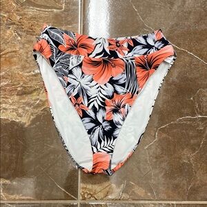 Floral High-Waisted Bikini Bottoms